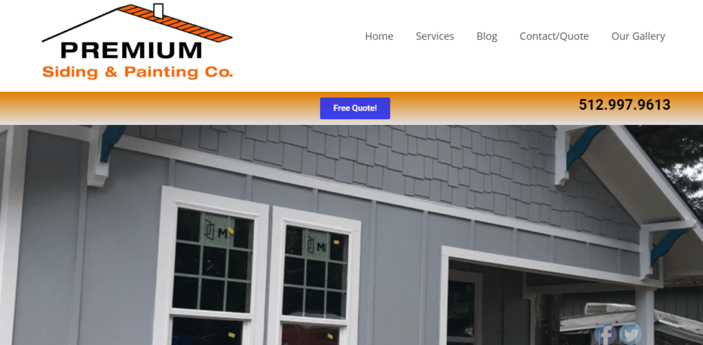 Premium Siding and Painting Website